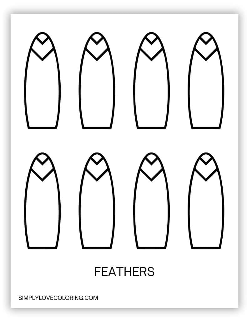 turkey templates (free pdf printables) - simply love coloring